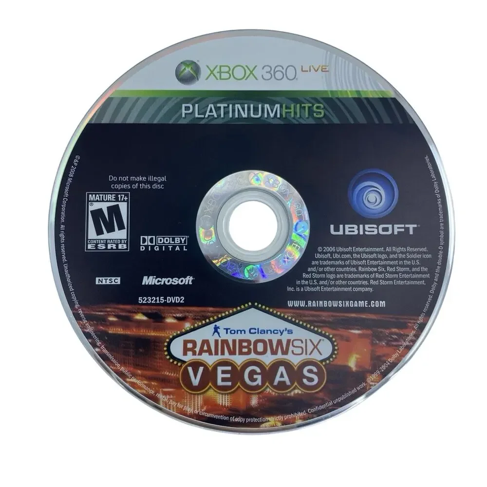 Tom Clancy Xbox 360 Lot Rainbow Six Vegas 1 & 2 Ghost Recon Complete CIB